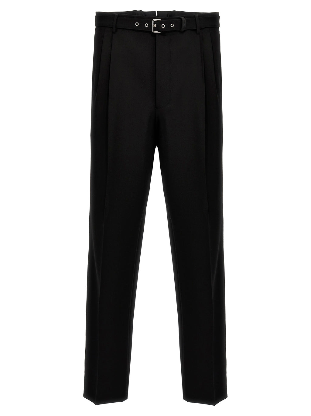 Black Virgin Wool Dress Pants