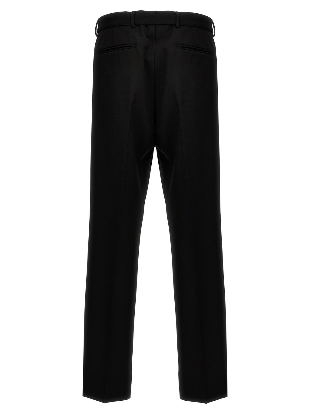 Black Virgin Wool Dress Pants