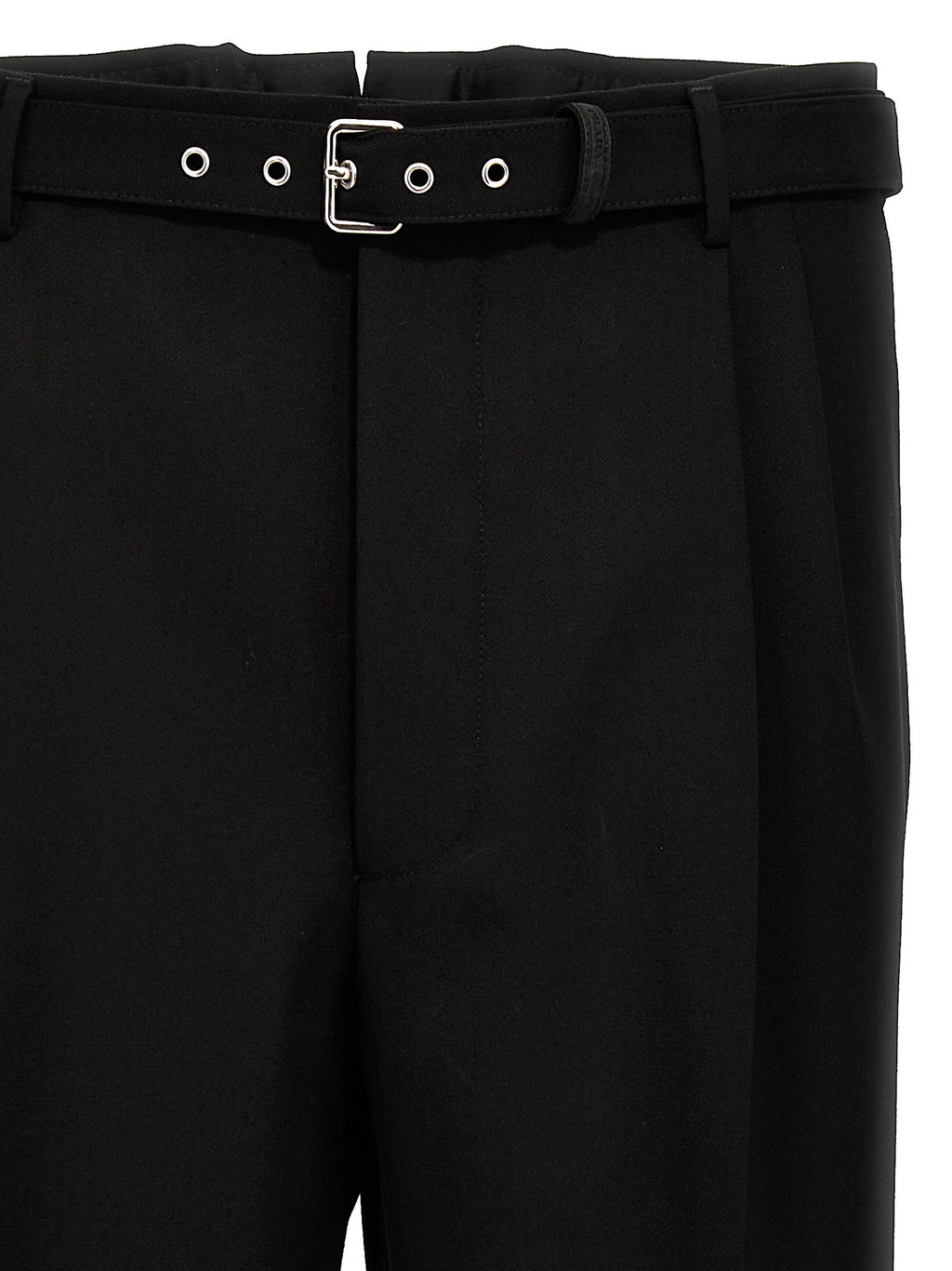 Black Virgin Wool Dress Pants