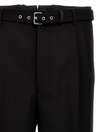 Black Virgin Wool Dress Pants