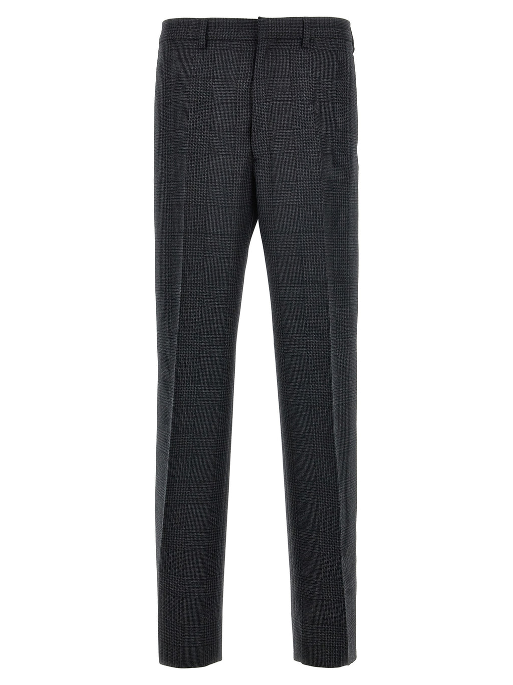Gray Virgin Wool Dress Pants