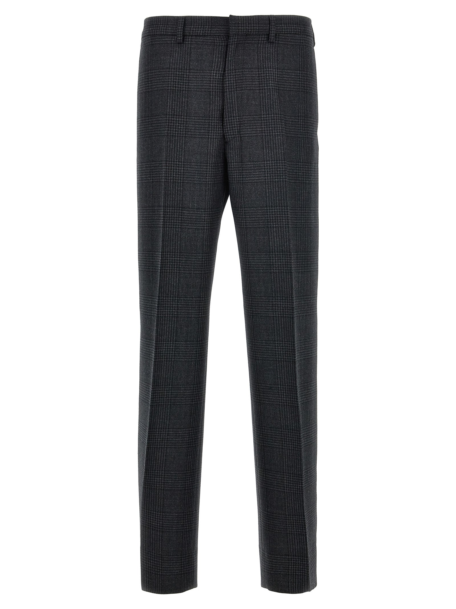 Gray Virgin Wool Dress Pants