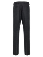 Gray Virgin Wool Dress Pants