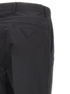 Black Cotton Dress Pants