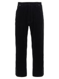 Black Cotton Casual Pants
