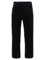 Black Cotton Casual Pants
