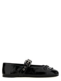 Black Calfskin Ballet Flats
