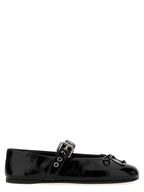 Black Calfskin Ballet Flats