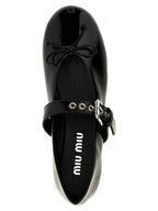 Black Calfskin Ballet Flats