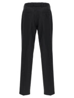 Black Virgin Wool Casual Pants
