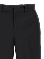 Black Virgin Wool Casual Pants