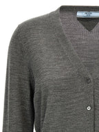 Gray Virgin Wool Cardigan