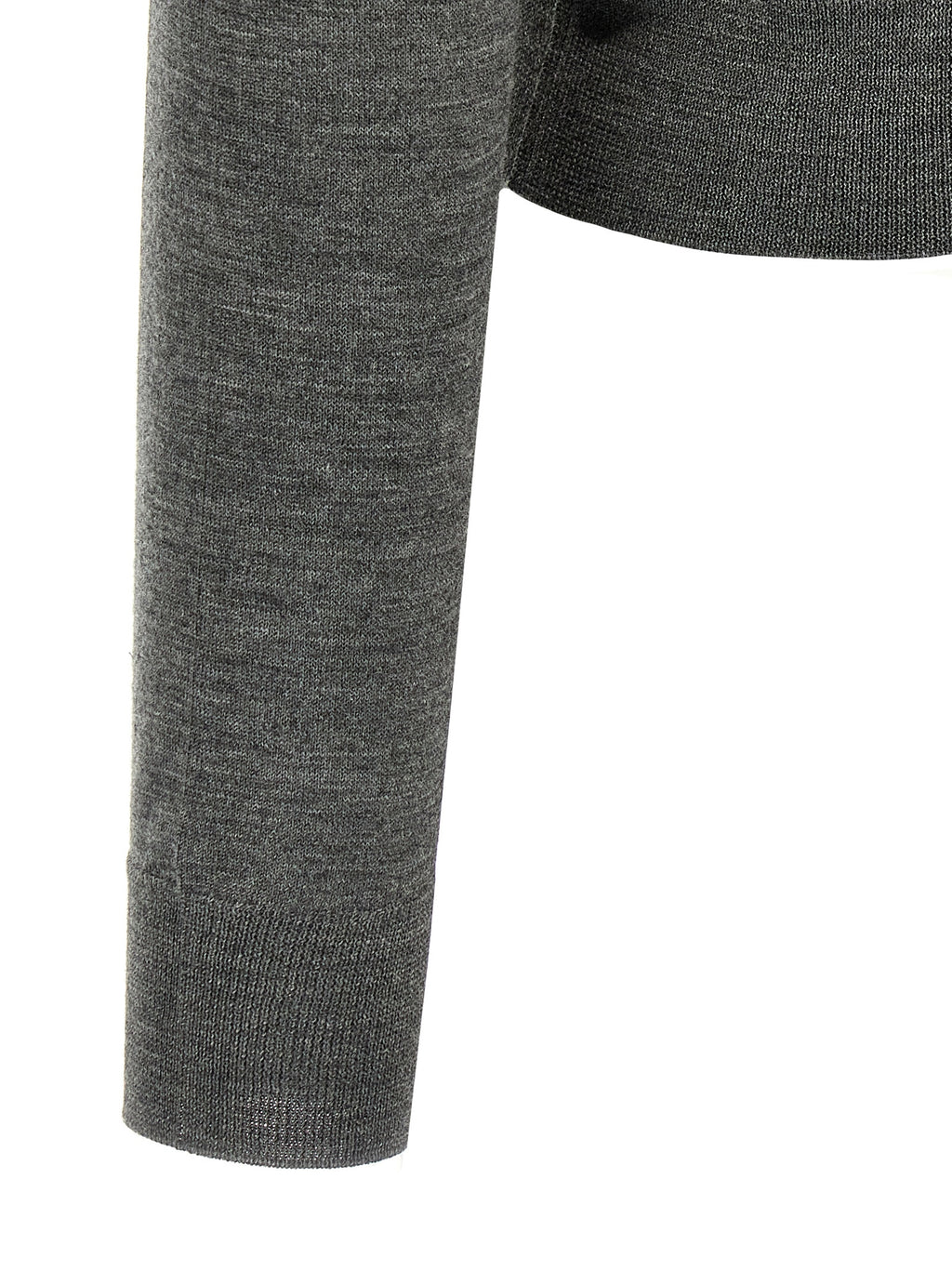 Gray Virgin Wool Cardigan