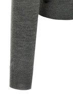 Gray Virgin Wool Cardigan