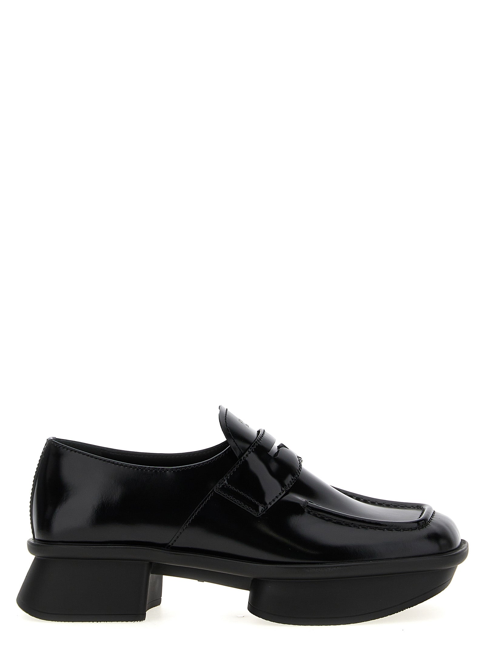 Black Calfskin Slip-On Loafers