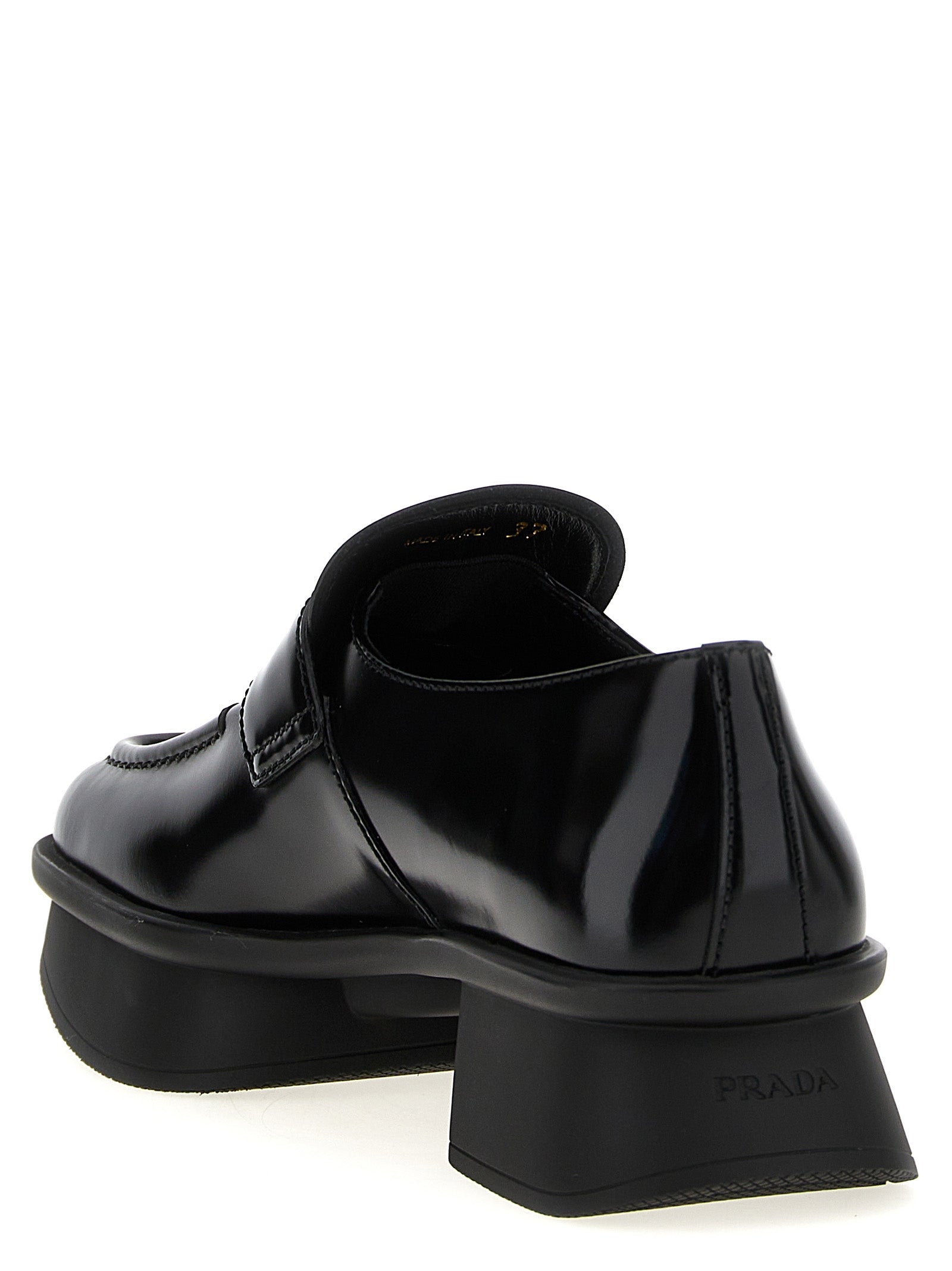 Black Calfskin Slip-On Loafers