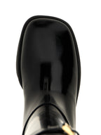 Black Calfskin Over The Knee