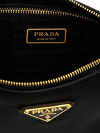 Black Polyamide Shoulder Bag
