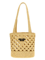 Beige Viscose Handbag
