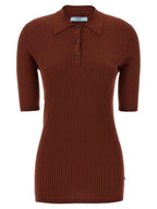 Brown Cotton Polo Shirt