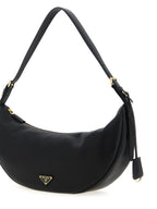 Black Calfskin Shoulder Bag