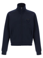 Blue Polyester Sweatshirt