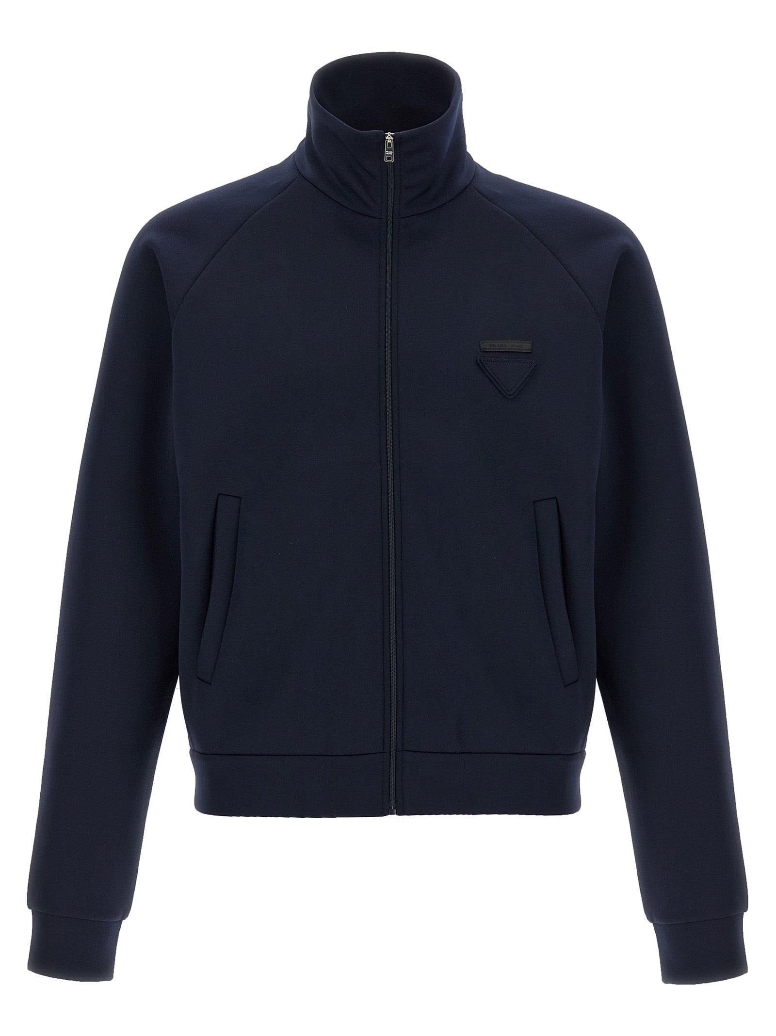 Blue Polyester Sweatshirt