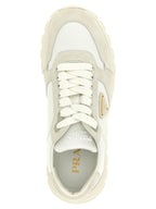 White Polyamide Low Top Sneakers