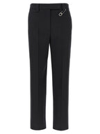 Gray Virgin Wool Dress Pants