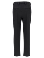 Gray Virgin Wool Dress Pants