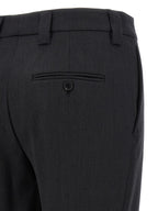 Gray Virgin Wool Dress Pants