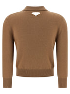 Beige Cashmere Polo Shirt