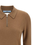 Beige Cashmere Polo Shirt