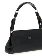 Black Calfskin Shoulder Bag