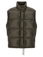Gray Recycled Polyamide Full-Length Jacket