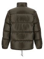 Gray Recycled Polyamide Full-Length Jacket