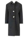 Gray Virgin Wool Coat