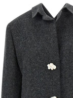 Gray Virgin Wool Coat