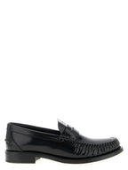 Black Calfskin Slip-On Loafers