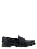 Black Calfskin Slip-On Loafers