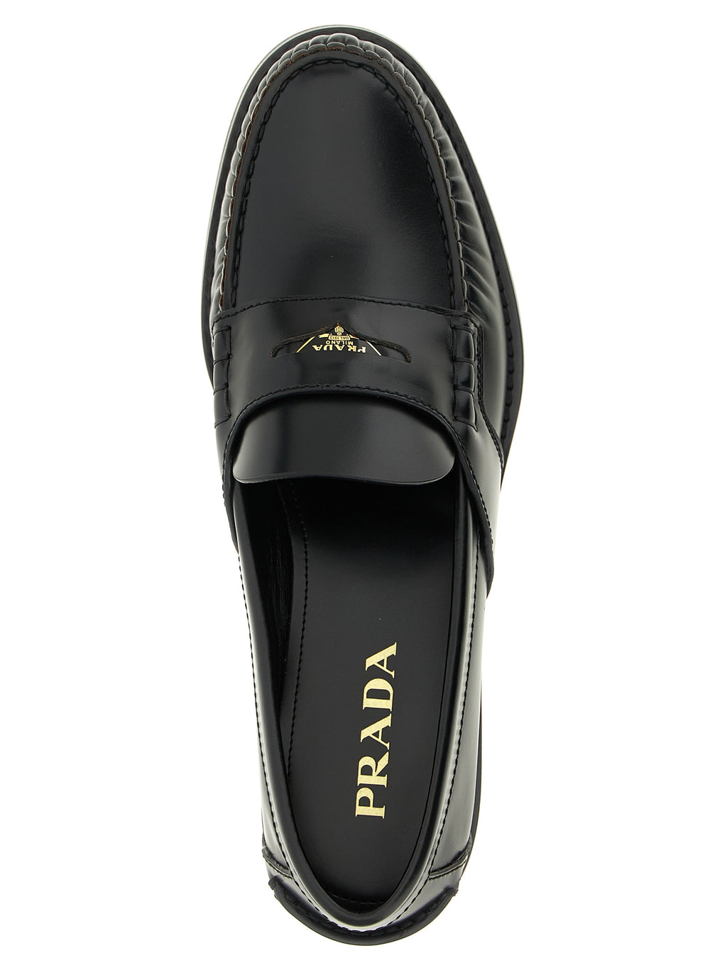 Black Calfskin Slip-On Loafers
