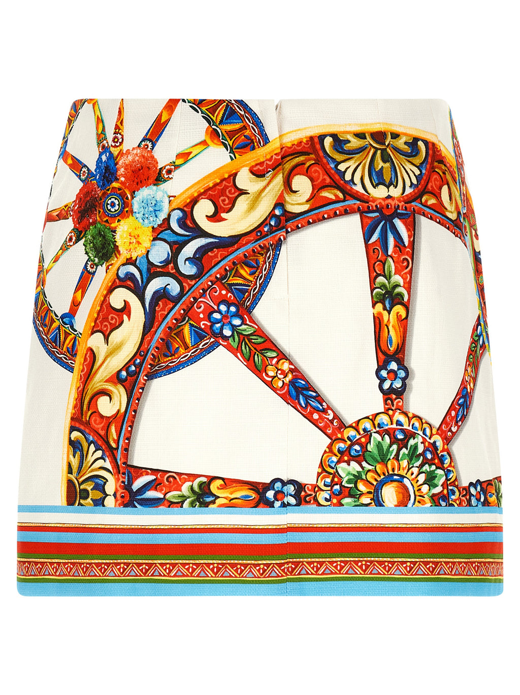 Multicolor Cotton Long Skirt