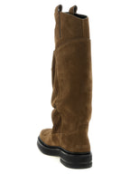 Brown Calfskin Over The Knee