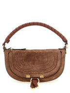 Brown Calfskin Shoulder Bag