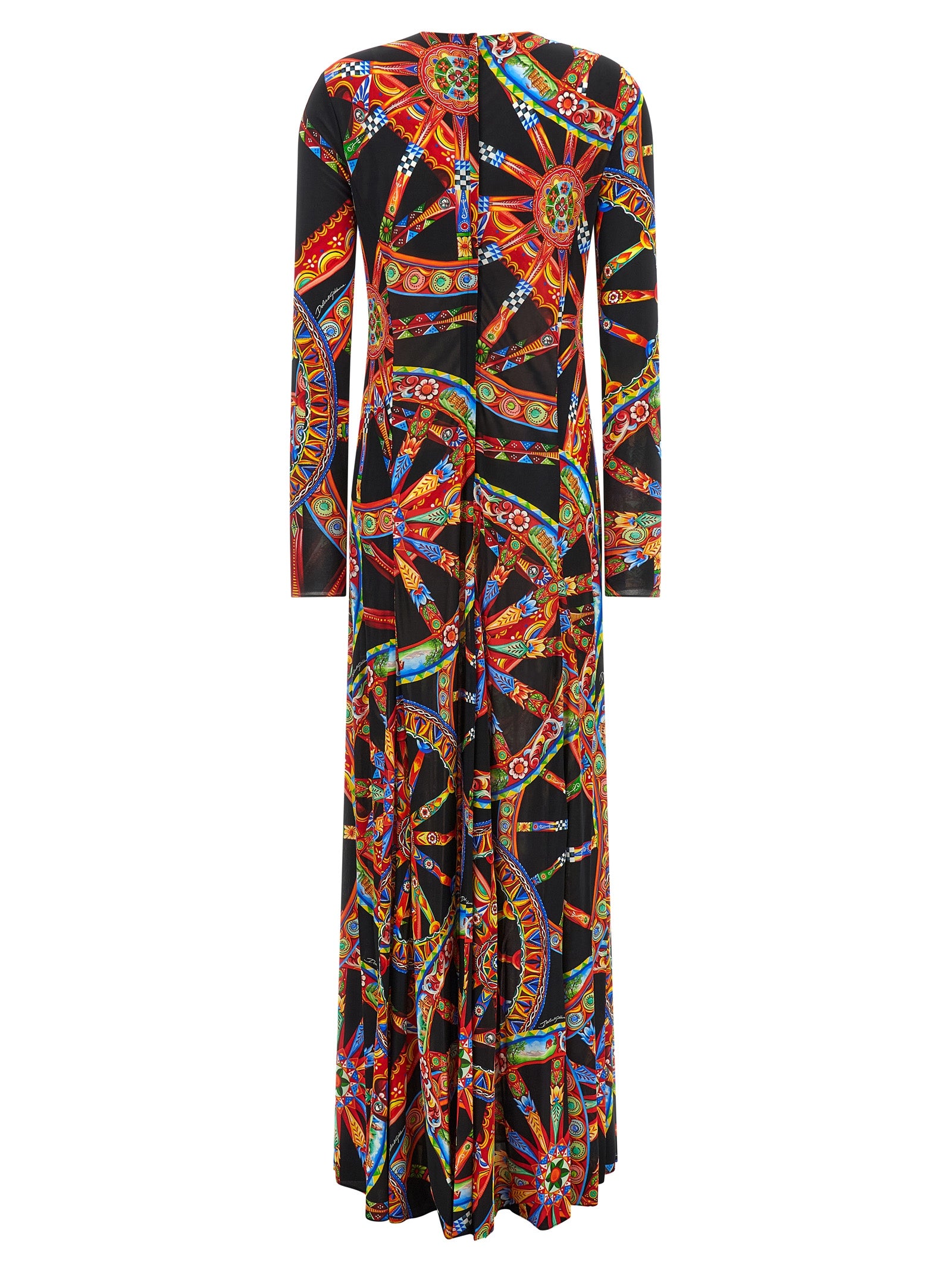 Multicolor Viscose Long Dress
