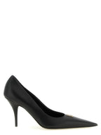 Black Calfskin High Heel Pumps