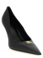 Black Calfskin High Heel Pumps
