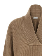 Beige Cashmere Cardigan