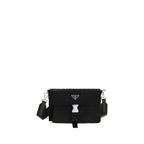 Black Recycled Polyamide Shoulder Bag