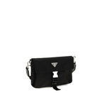 Black Recycled Polyamide Shoulder Bag
